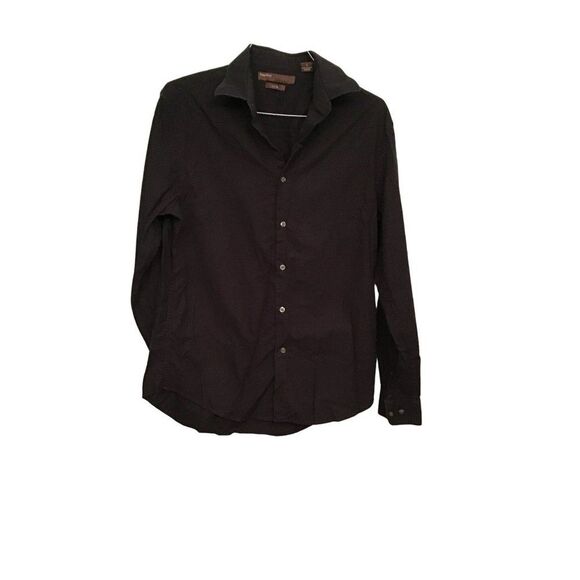 Perry Ellis Men's Houndstooth Shirt - Picture 1 of 7